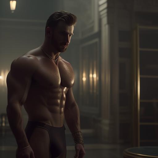 Chris evans 2024 no shirt