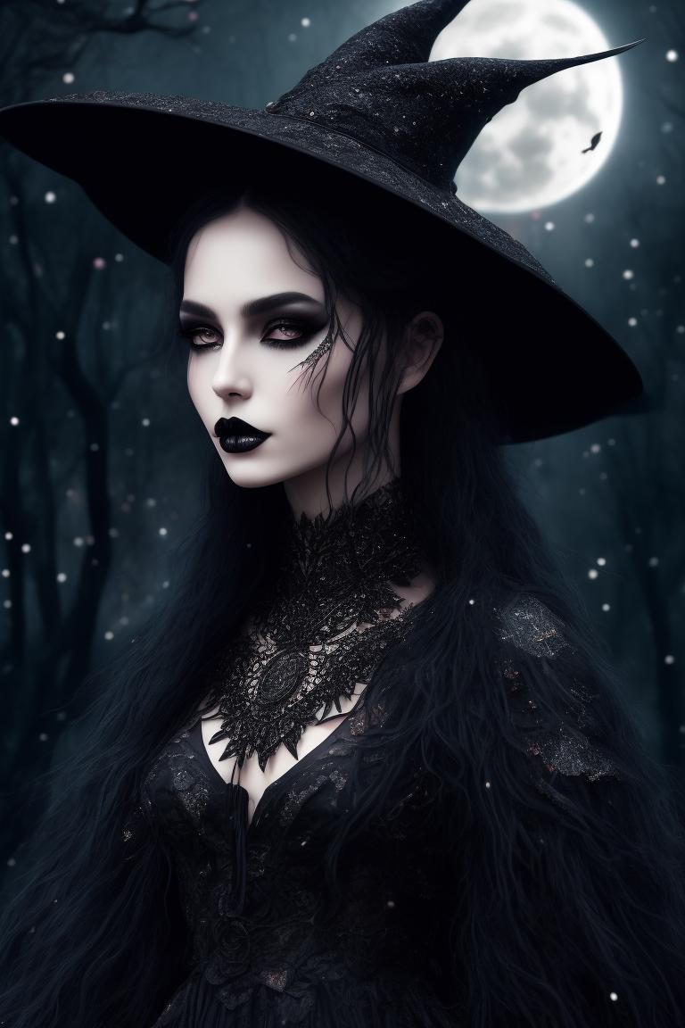 dead-manatee675: beautiful gothic witch wearing beautiful black dress ...