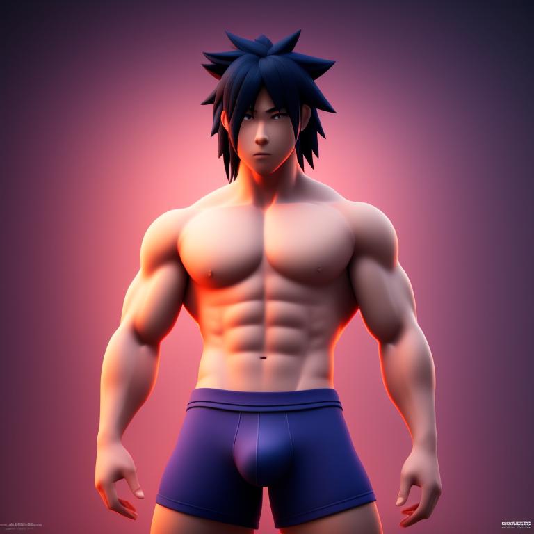 Naruto Vs Sasuke Mens Boxer Briefs