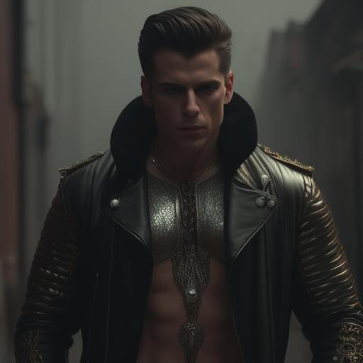 Leather jacket hotsell no shirt