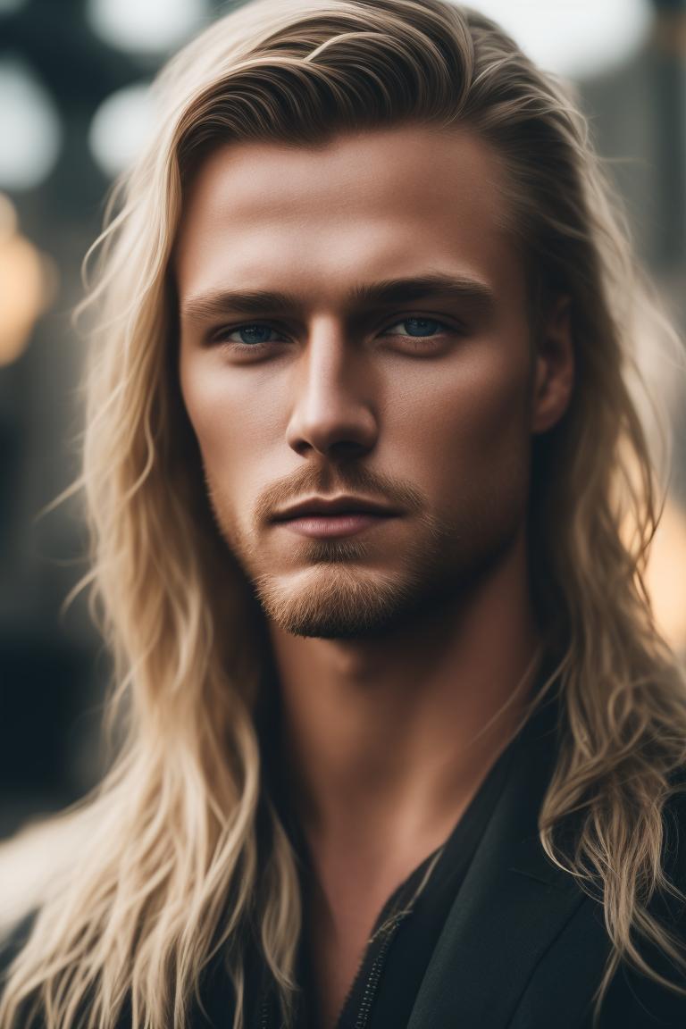 aryapratm: Erling Haaland, Marvel, Clean shave, Long hair blonde, Thor ...