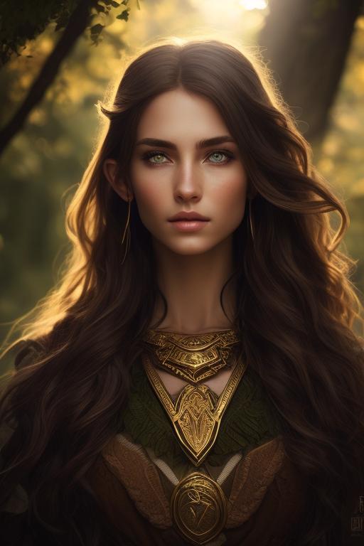 any-kookabura67: Female druid elf, medium skin tone, green eyes, brown ...