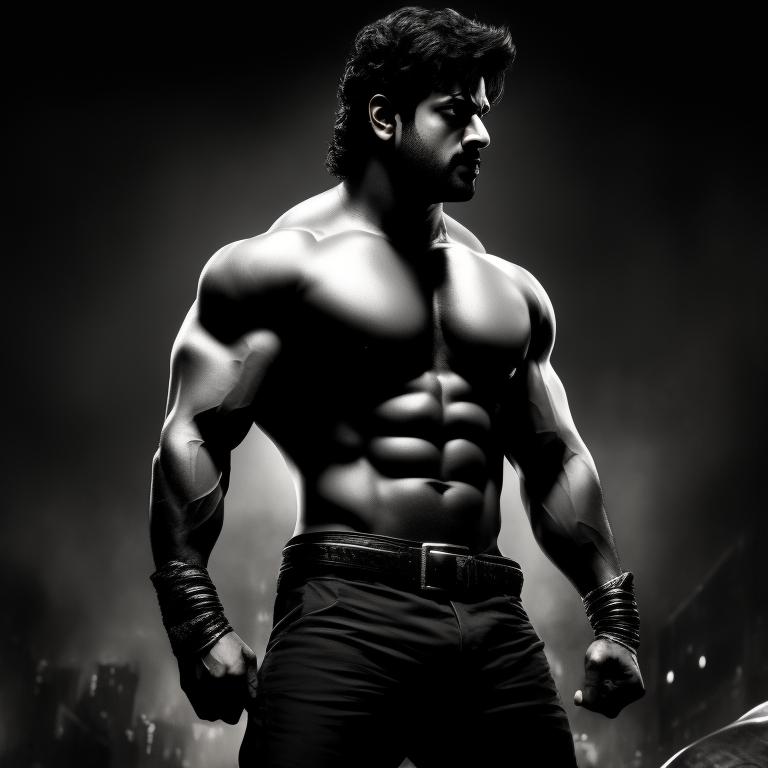 Prabhas Six Pack Body Photos