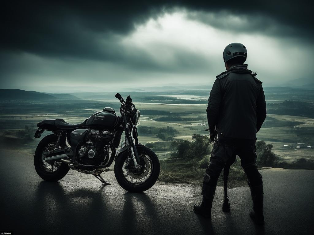 prasad: In this captivating scene we find a lone motorcyclist drenched ...