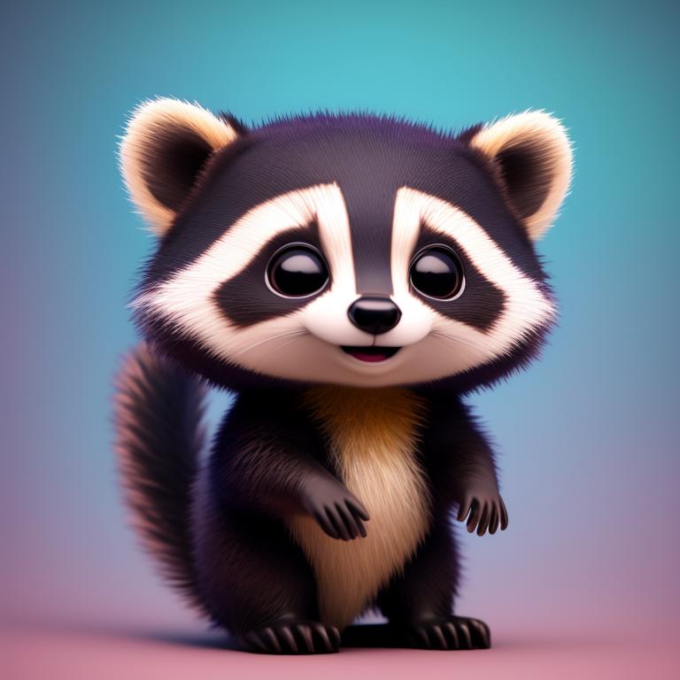 moodybrowneyes: Super Adorable small raccoon rendered by [render ...