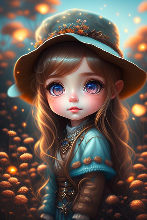 ArtStation - Chibi Female Hair Style 15