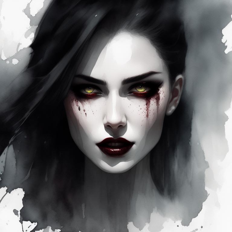 Illustration Vampire Girl