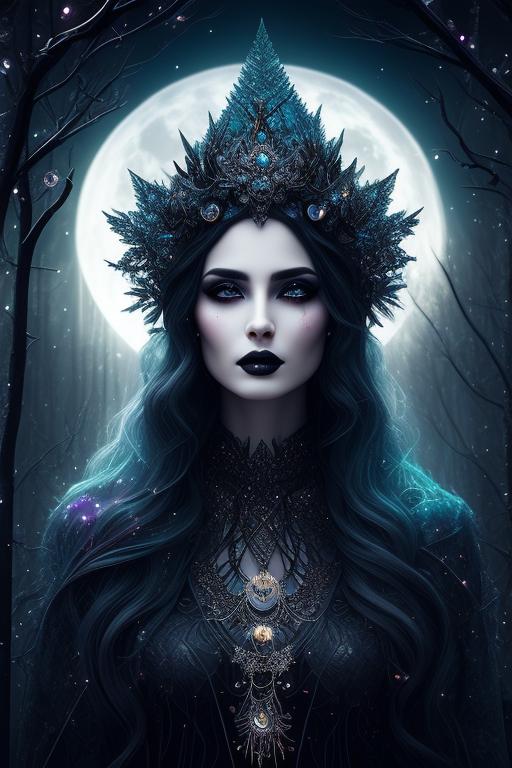 dead-manatee675: beautiful mystic witch, wear crystal crown, beautiful ...