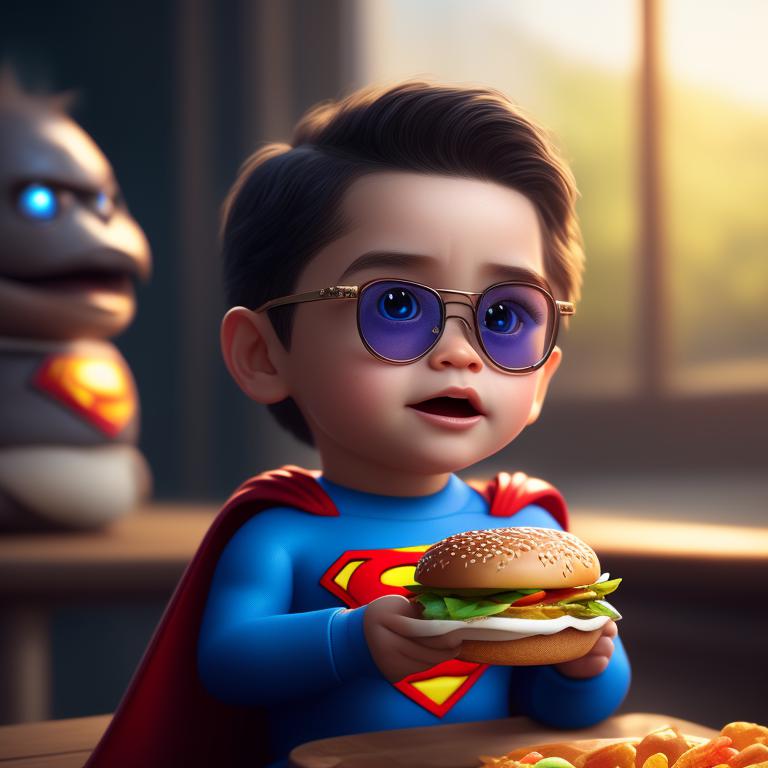 moral-turtle525: Cute small humanoid superman wearing sunglasses ...