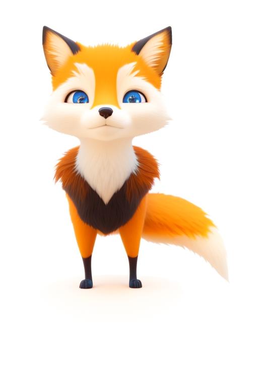 diman: award winning digital art of a beautiful fox , (ginger hair ...