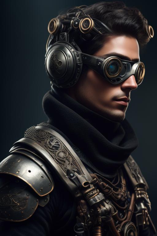 oblongoyster41 Male Human Artificer, Electric Steampunk, open cowl
