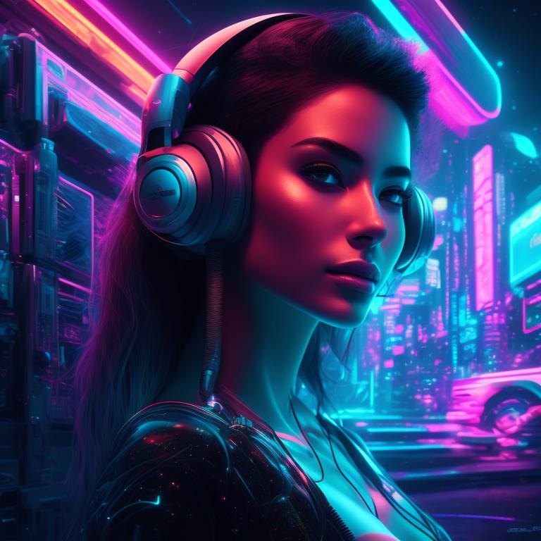 Girl Wearing Headphones Cyberpunk Wallpapers - Girl Wallpapers