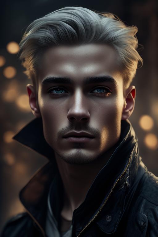 rdlaserna: Attractive male. White hair. Hazel eyes. Moody. Edgy.