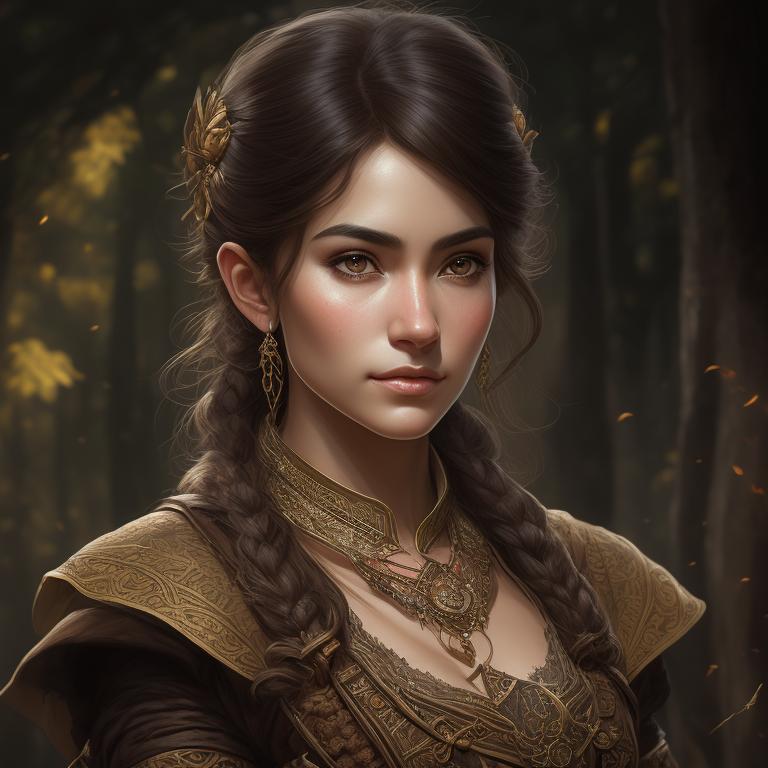 sick-viper980: brunette haired female halfling