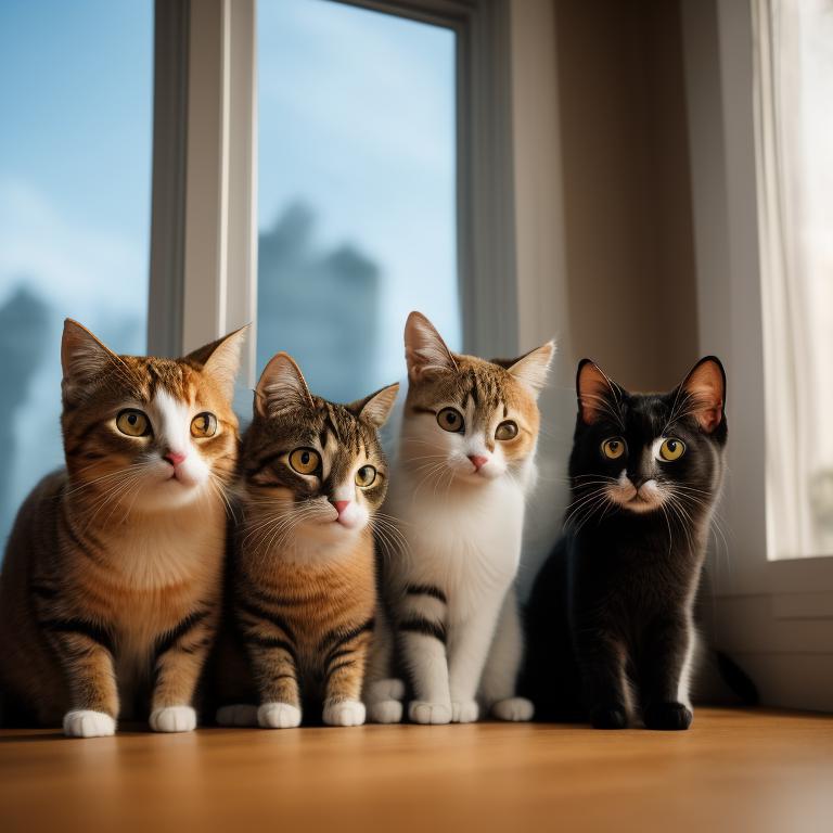 Meager-eagle839: Sibling Cats With Brown Fur Sitting In A Relaxed 