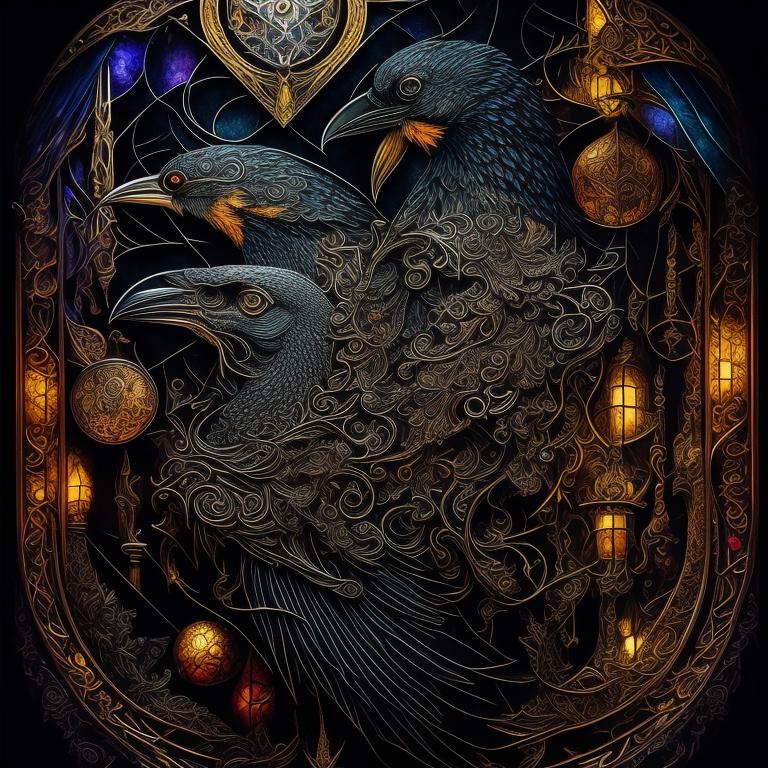 edible-crow416: Fantasy book cover, witchcraft, raven, triadic color ...
