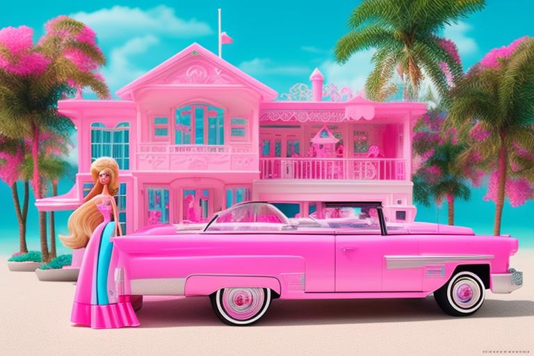 cartoon barbie house