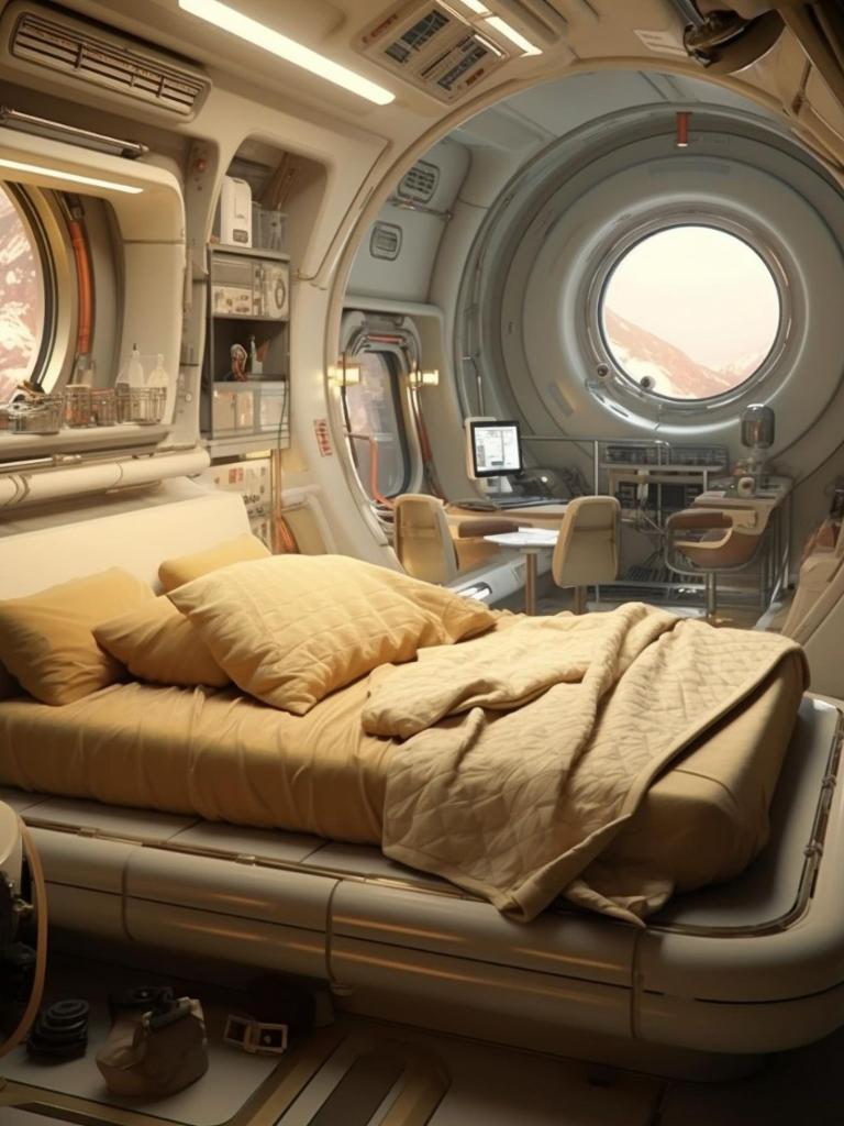 RynSchmtt: spacestation bedroom