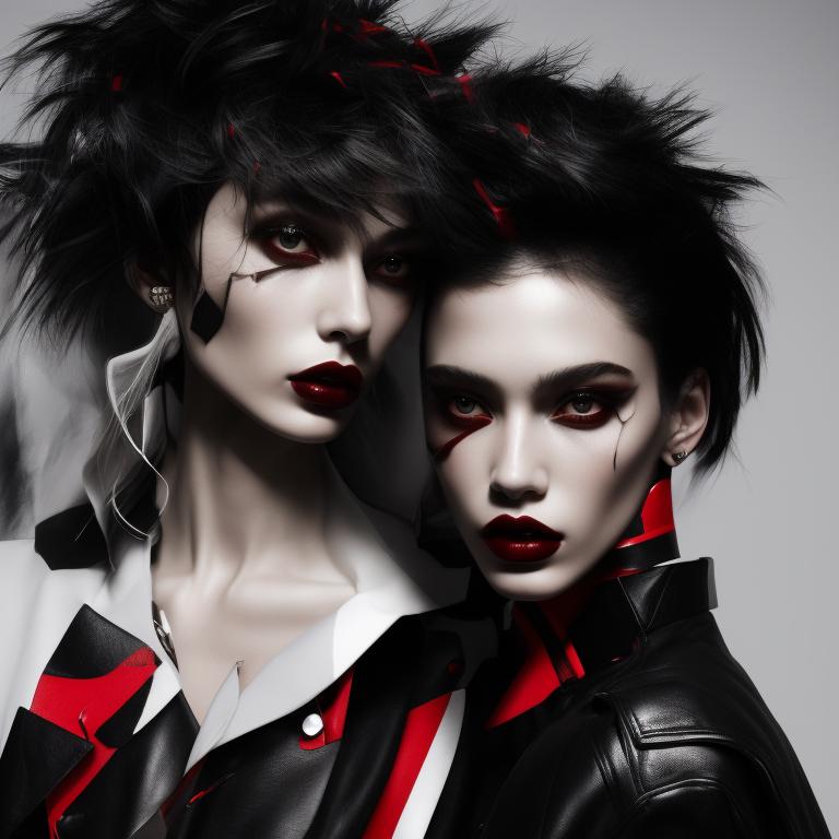 Max_Turbo Urban Chaos Rebellion Fashion 2024 by Mango ( Black and Red