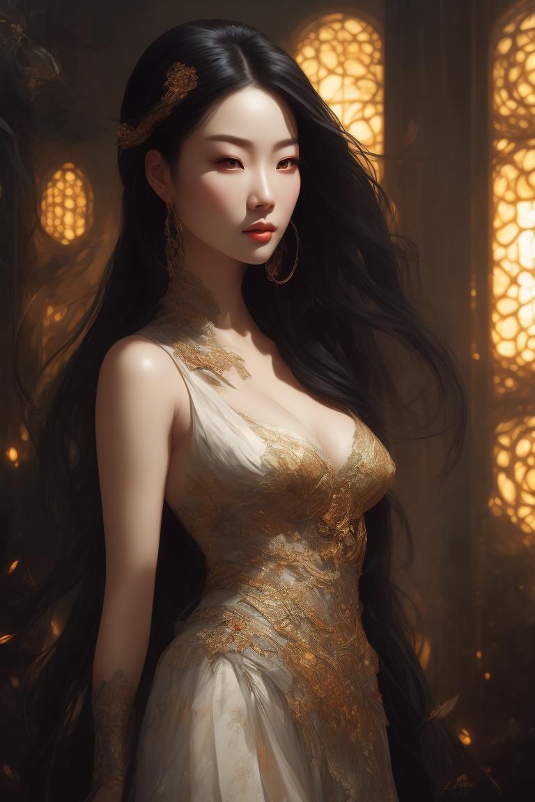 asian girl, me, digital 2d, 2019 : r/Art