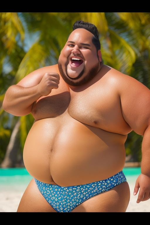 Fat guy bathing store suit