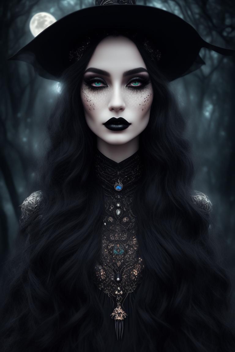 dead-manatee675: beautiful gothic witch wearing beautiful black dress ...