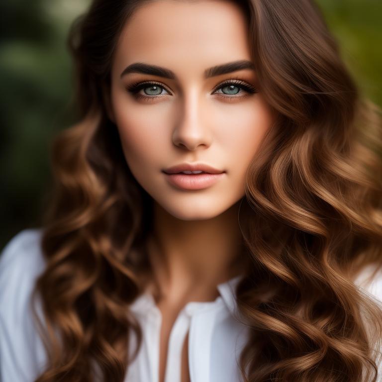 Vikstar full three quarter head shot of beautiful 22 year old woman