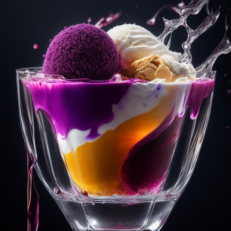 moral-turtle525: knickerbocker glory, tall thin glass, colored ice ...