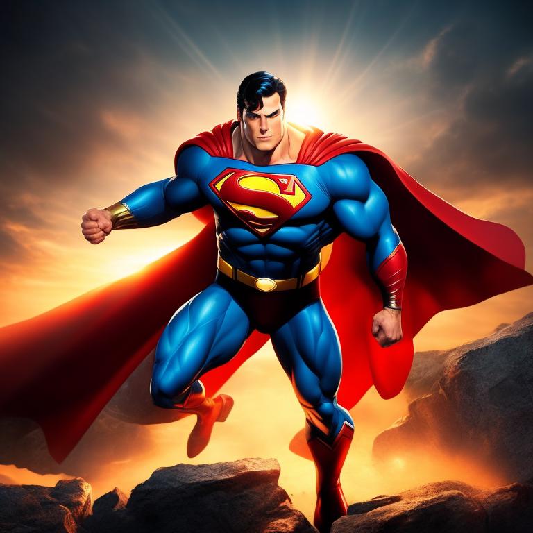 zany-ape528: DC Comics. Superman. Muscular, but not bulky.