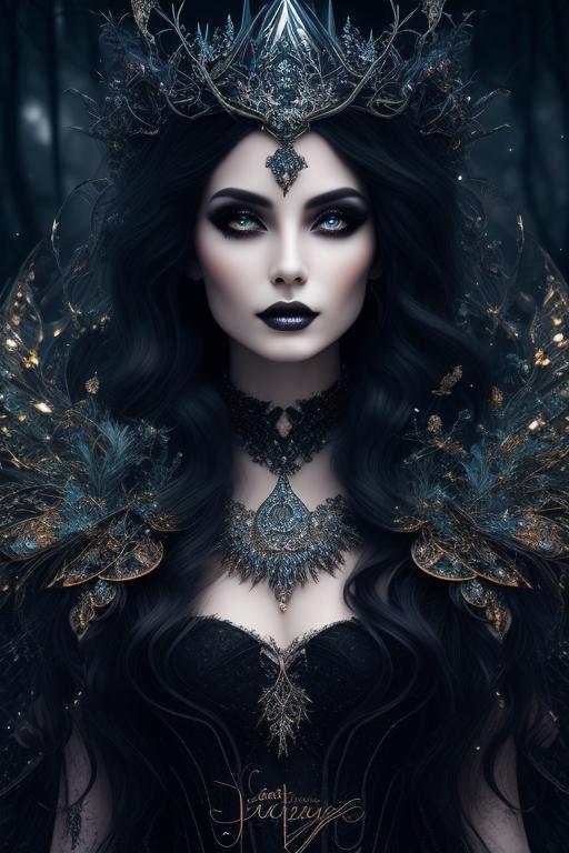 fickle-loris892: beautiful mystic witch, wear crystal crown, beautiful ...