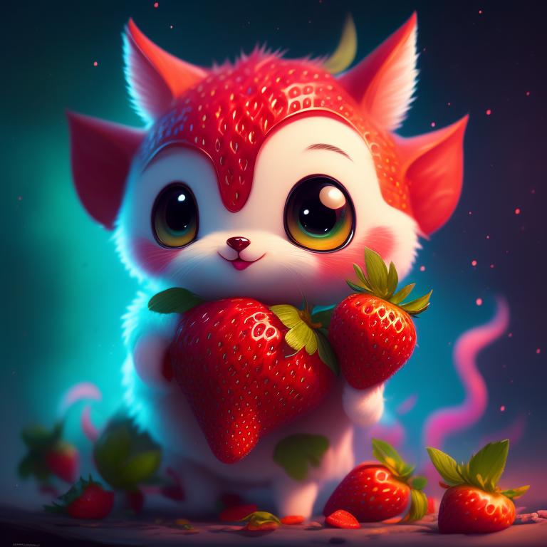 Max_Turbo: Super Cute Cartoon Carnivorous Strawberry