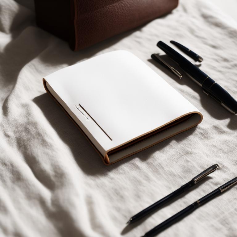 shamefulrat55 A leather journal next to a ballpoint pen