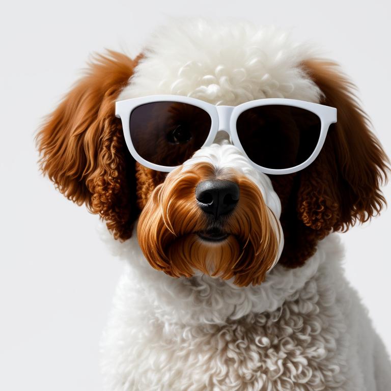 Poodle with outlet sunglasses