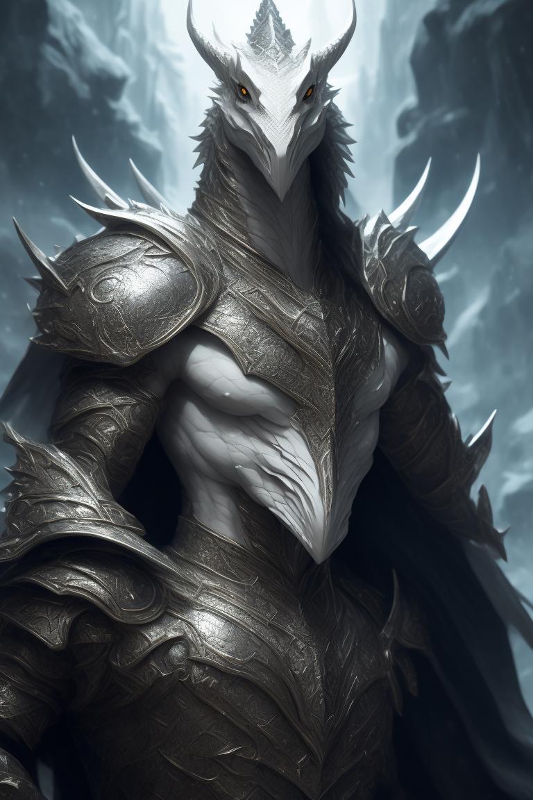 TonyStorm: The depiction of a human-like white Dragonborn full of ...