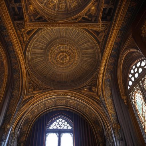 tan-magpie973: Ornate castle ceiling French