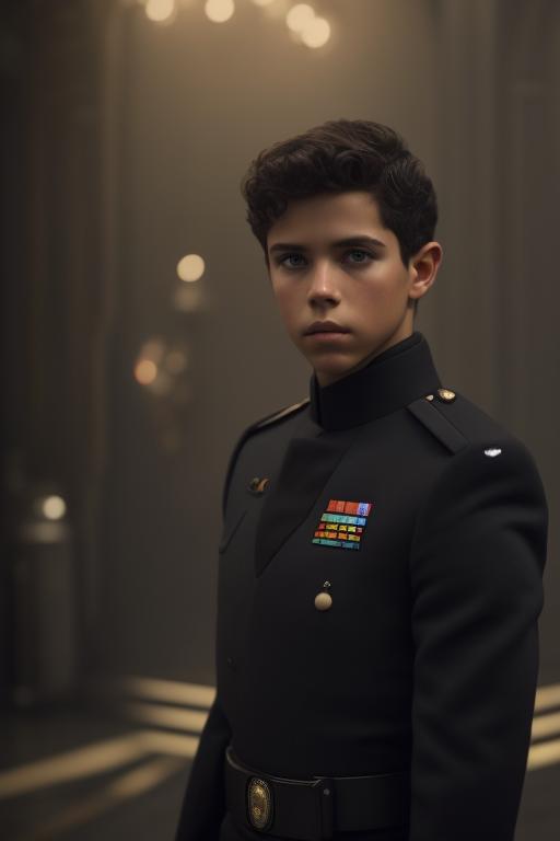 grandgoose615 a young man standing in front of a spaceship, bbc