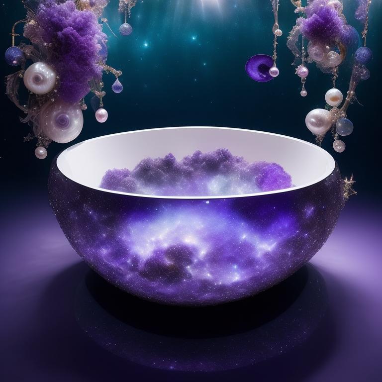 cheap-eland153: beach in outer space pearls Saturns rings purples