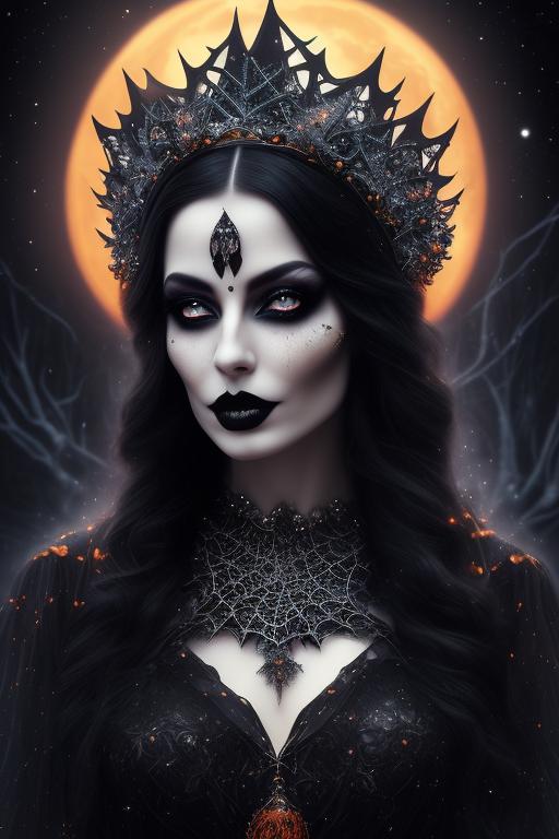 remote-crane993: beautiful mystic witch, wear crystal crown, beautiful ...