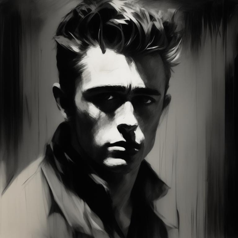 Max_Turbo: Charcoal: James Dean