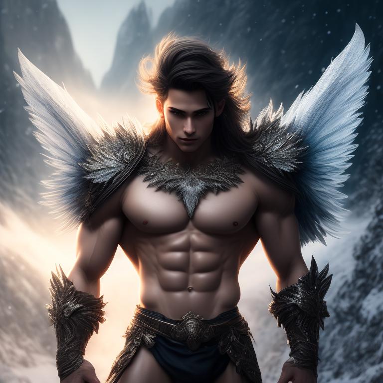 Benemoere: Handsome male fairy with hairy body muscular body with ...