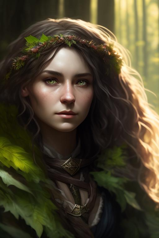 utilized-fly97: hobbit druid female teenager with long curly brown hair ...