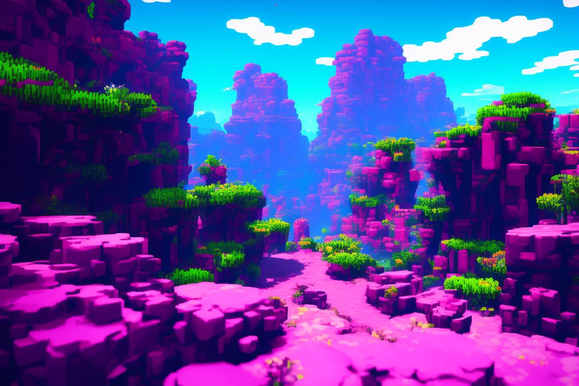 weepy-mule924: old arcade adventure videogame style landscape with ...