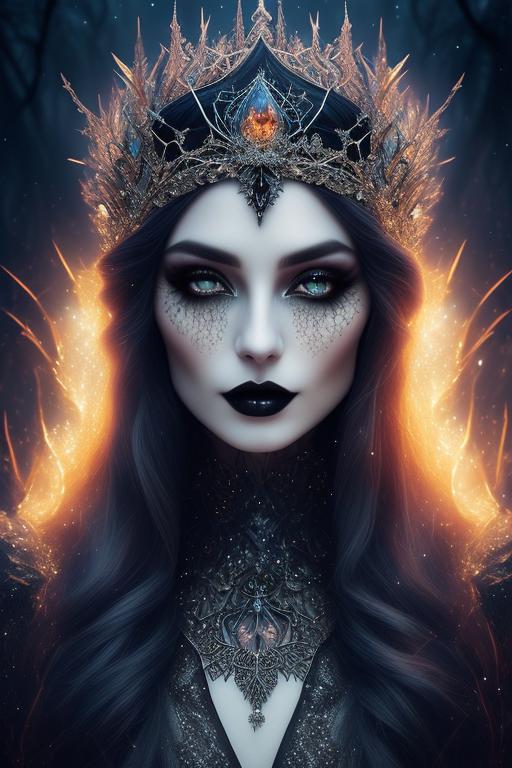 dead-manatee675: beautiful mystic witch, wear crystal crown, beautiful ...