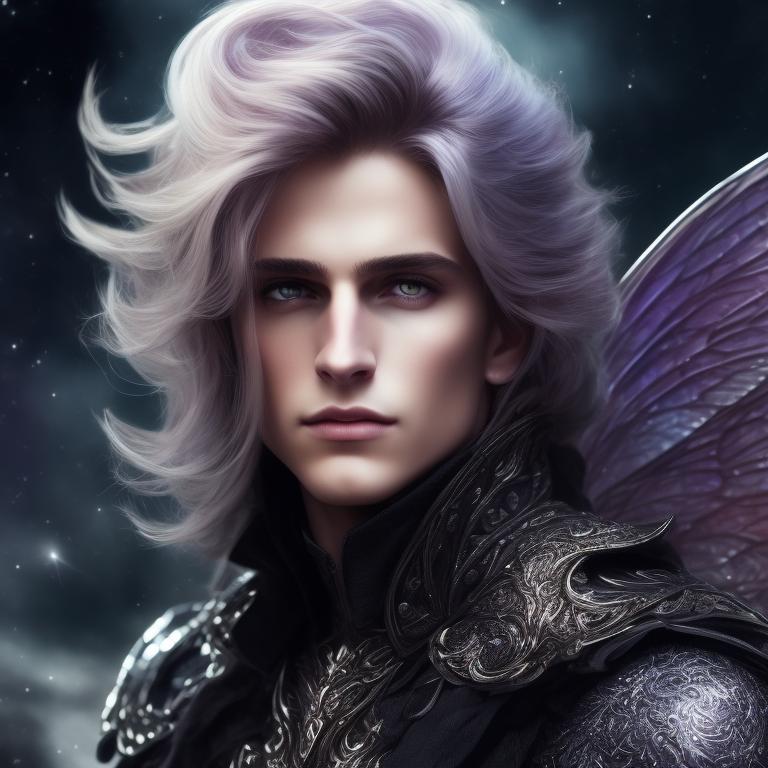 Desna: Handsome male fairy with gossamer wings and long dark hair. He ...