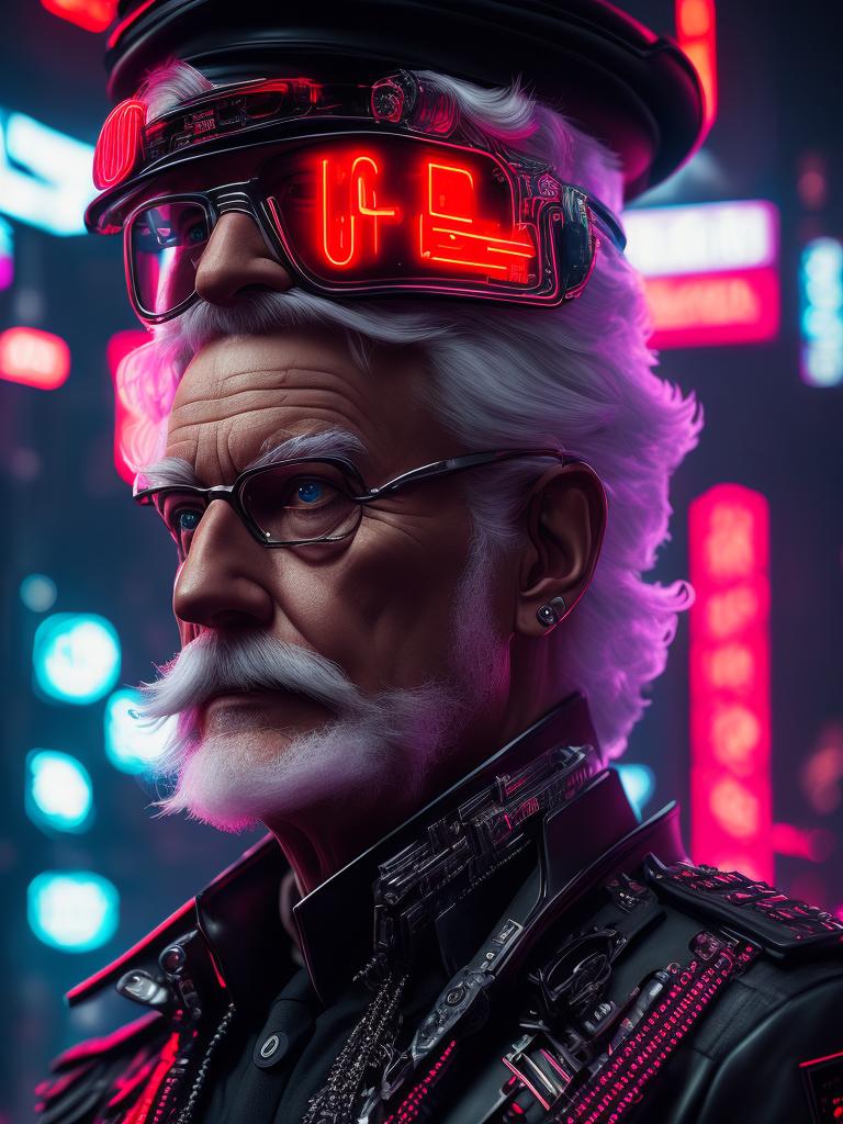 Almarose: Colonel Sanders of KFC in the world of cyberpunk.