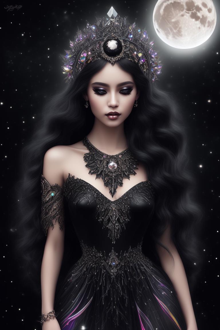 dead-manatee675: beautiful celestial goddess wearing beautiful black ...