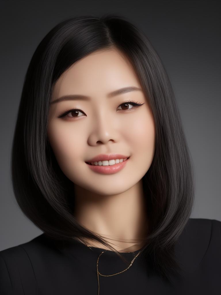 Gambu looking straight ahead, centered in frame, a very beautiful and