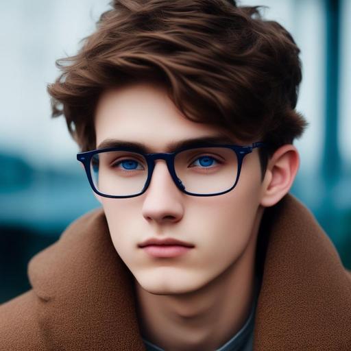 darktiger168 boy, brown hair, glasses, funny and approachable