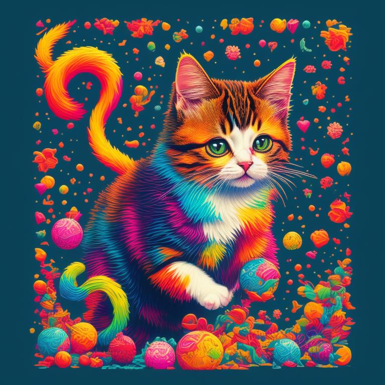 Max_Turbo: Pixel Cat T-Shirt Design