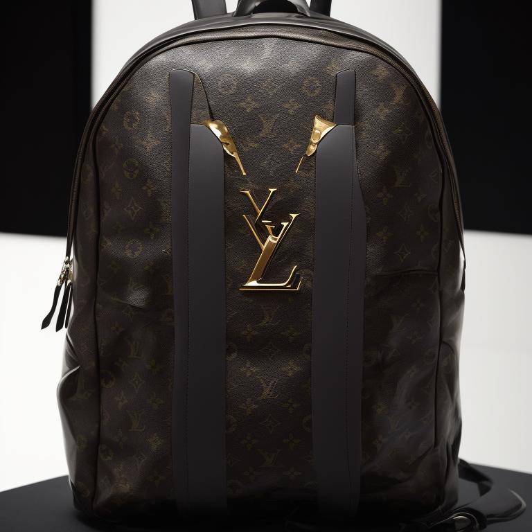 Max_Turbo: Backpacker's Ultra Luxury Red Leather Backpack Collection 2024  by LOUIS VUITTON ( Leather marked by LV logo patterns )